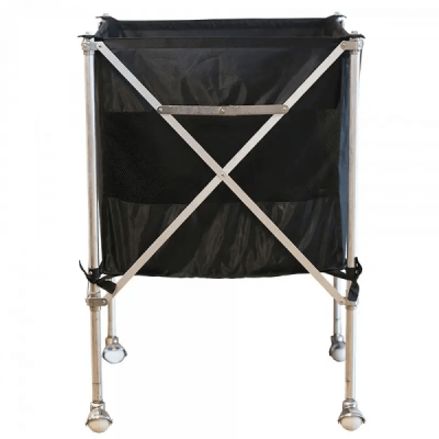 Ball Carrier With Aluminum Frame And Canvas Basket
