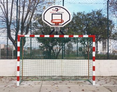 COMBINED HANDBALL GOAL SQUARE STEEL TUBE