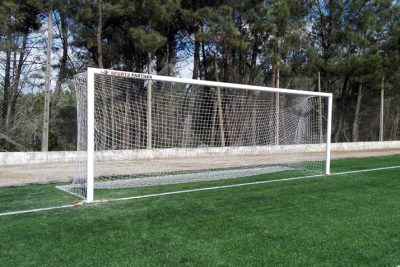 Portería de fútbol infantil «Basic» de aluminio lacado con perfil redondo de 120 mm