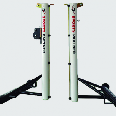 PAIR OF MOBILE TENNIS POLES