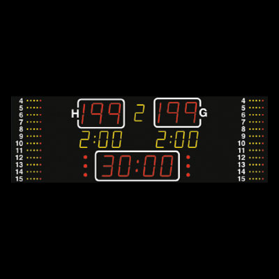 ELECTRONIC BASKETBALL SCOREBOARD