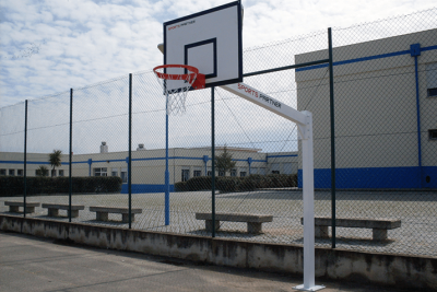 Conjunto Mini Basquetebol Tabela Em Resinas Epóxitas