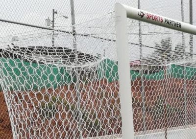 Par de Redes de Futebol 7, em Polipropileno de 3mm de Espessura sem Nós, Malha: 100mm