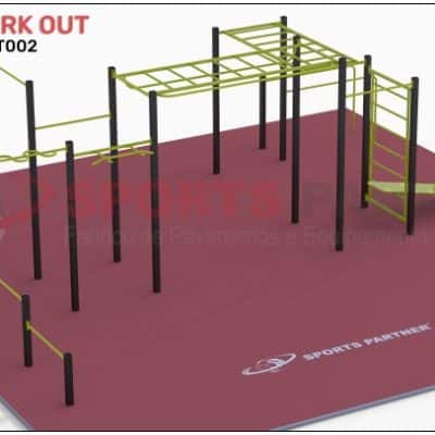 Estação de Street Workout – SWKT-SP2 (8,81 x 7,12 m)