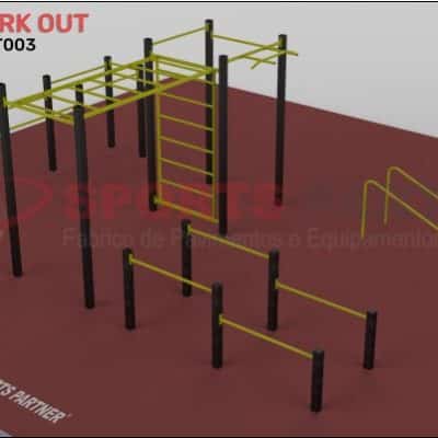 Estação de Street Workout – SWKT-SP3 (4,35 x 6,70 m)