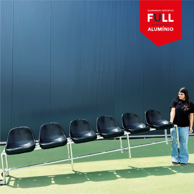 4 or 6 seat 100% aluminium bench